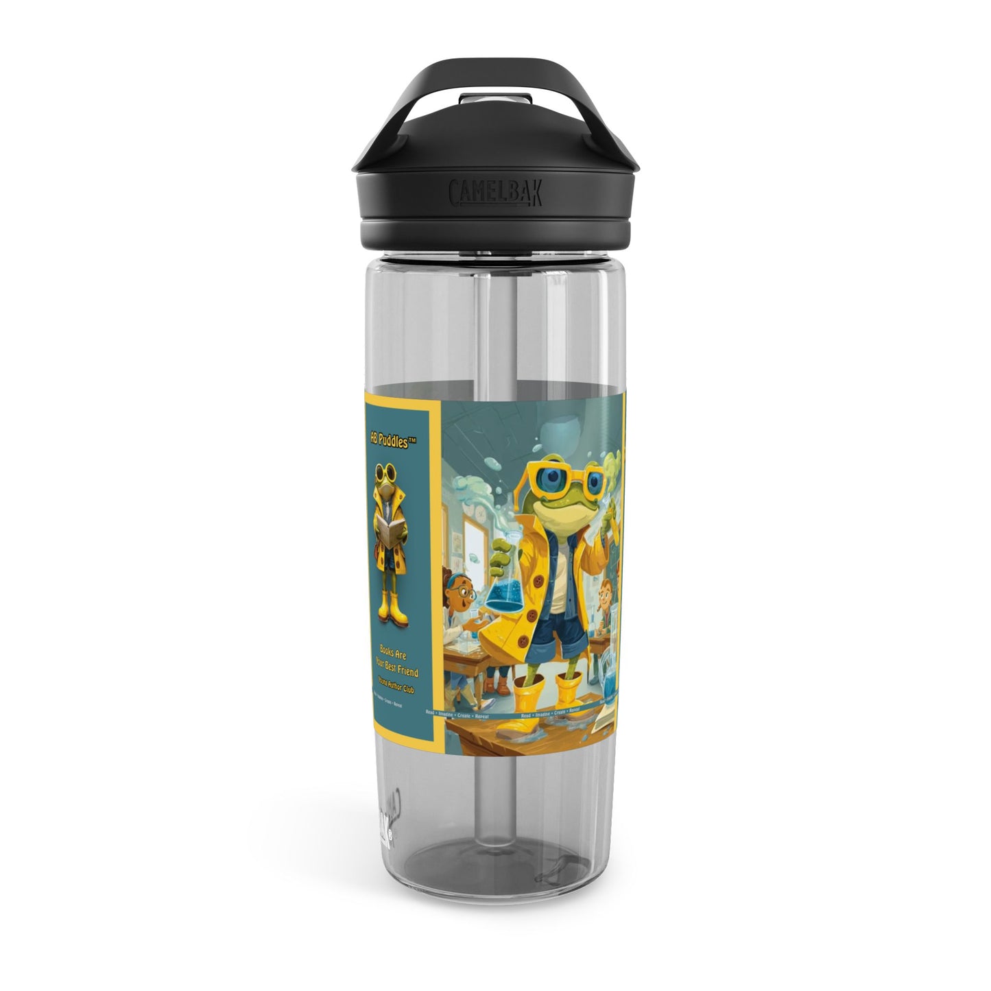 AB Puddles™ Young Author Club Water Bottle – Books Are Your Best Friend