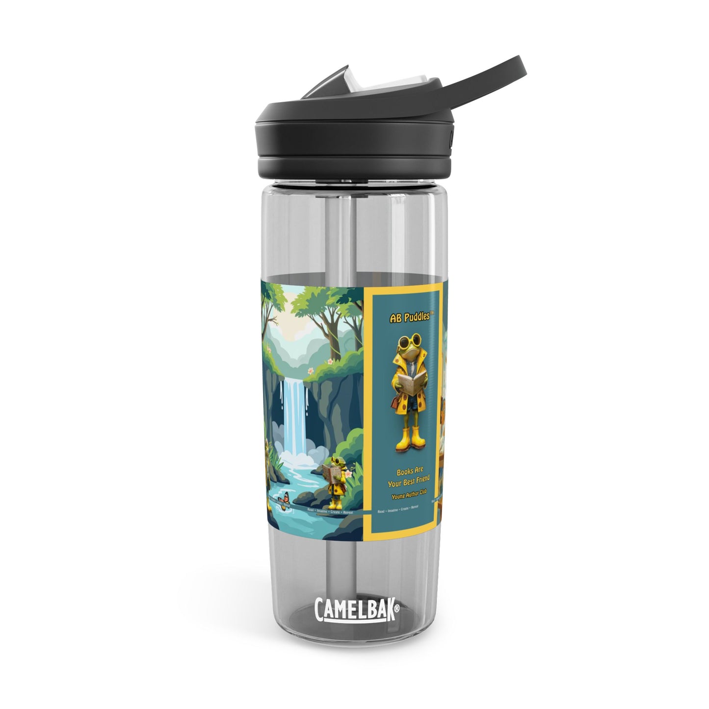 AB Puddles™ Young Author Club Water Bottle – Books Are Your Best Friend