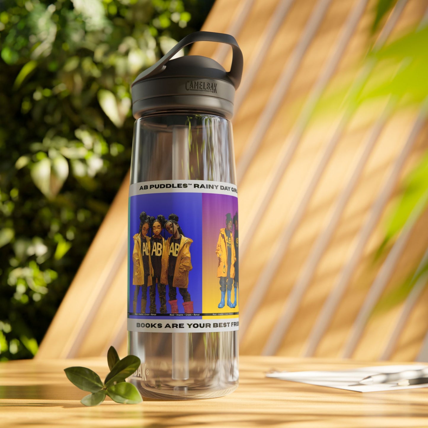 AB Puddles™ Rainy Day Girls™ Water Bottle