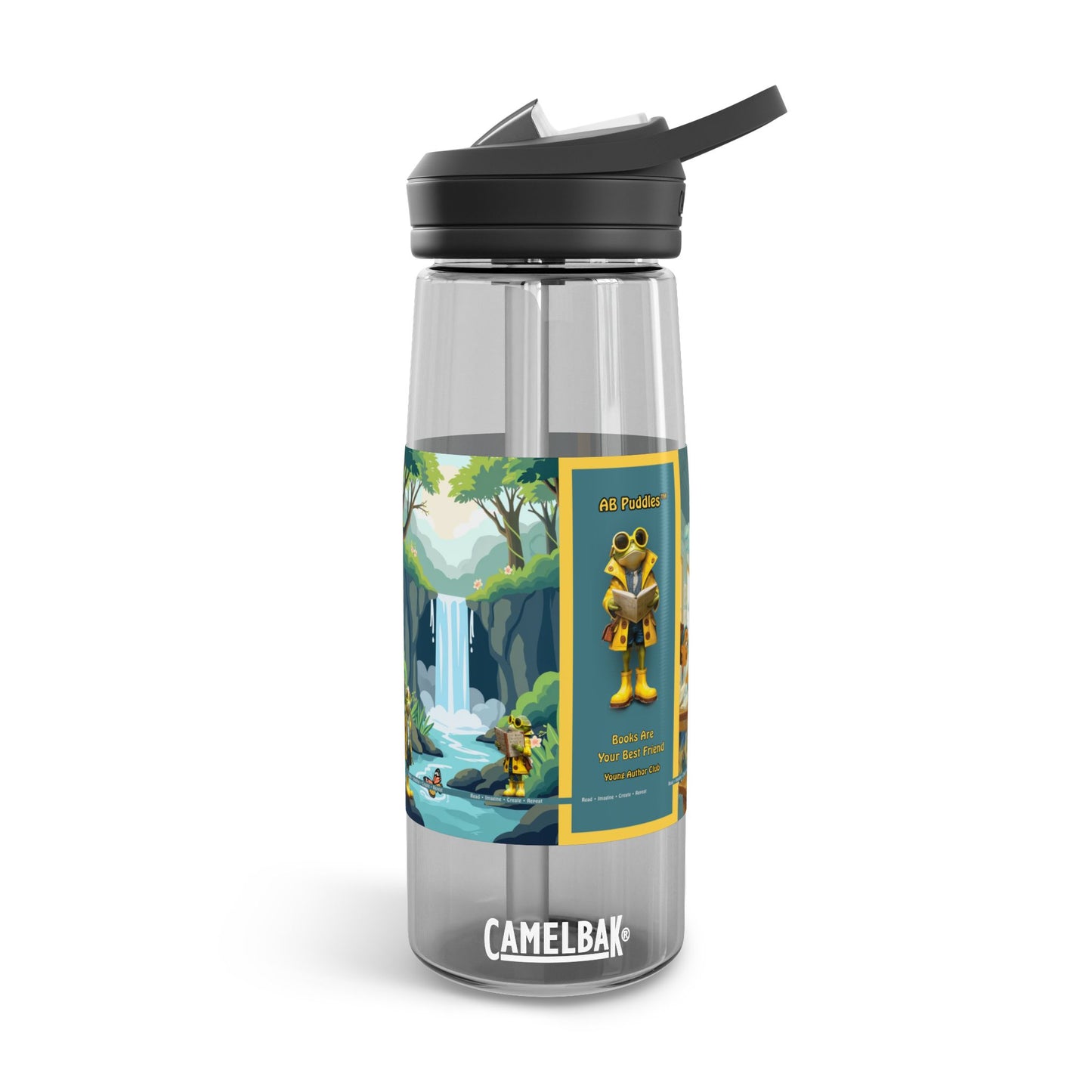 AB Puddles™ Young Author Club Water Bottle – Books Are Your Best Friend