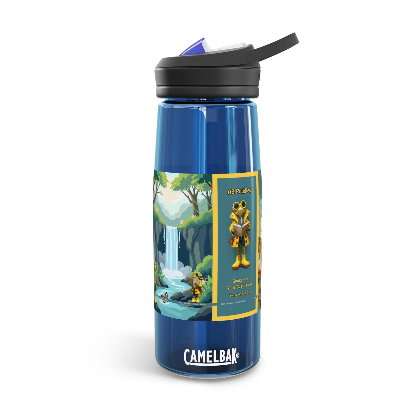 AB Puddles™ Young Author Club Water Bottle – Books Are Your Best Friend