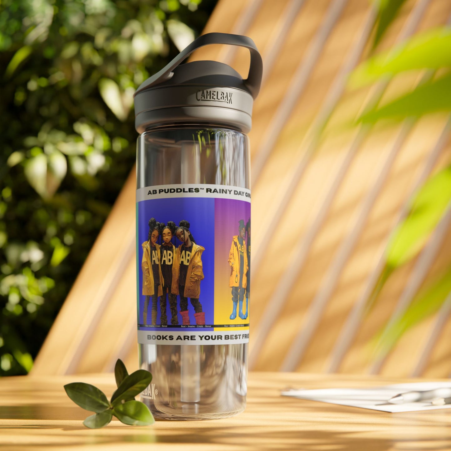 AB Puddles™ Rainy Day Girls™ Water Bottle
