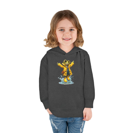 AB Puddles™ Rainy Day Frog Toddler Hoodie — Cozy Storytime Hoodie for Little Readers.