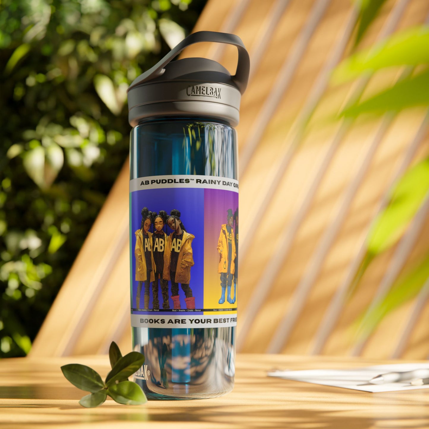 AB Puddles™ Rainy Day Girls™ Water Bottle