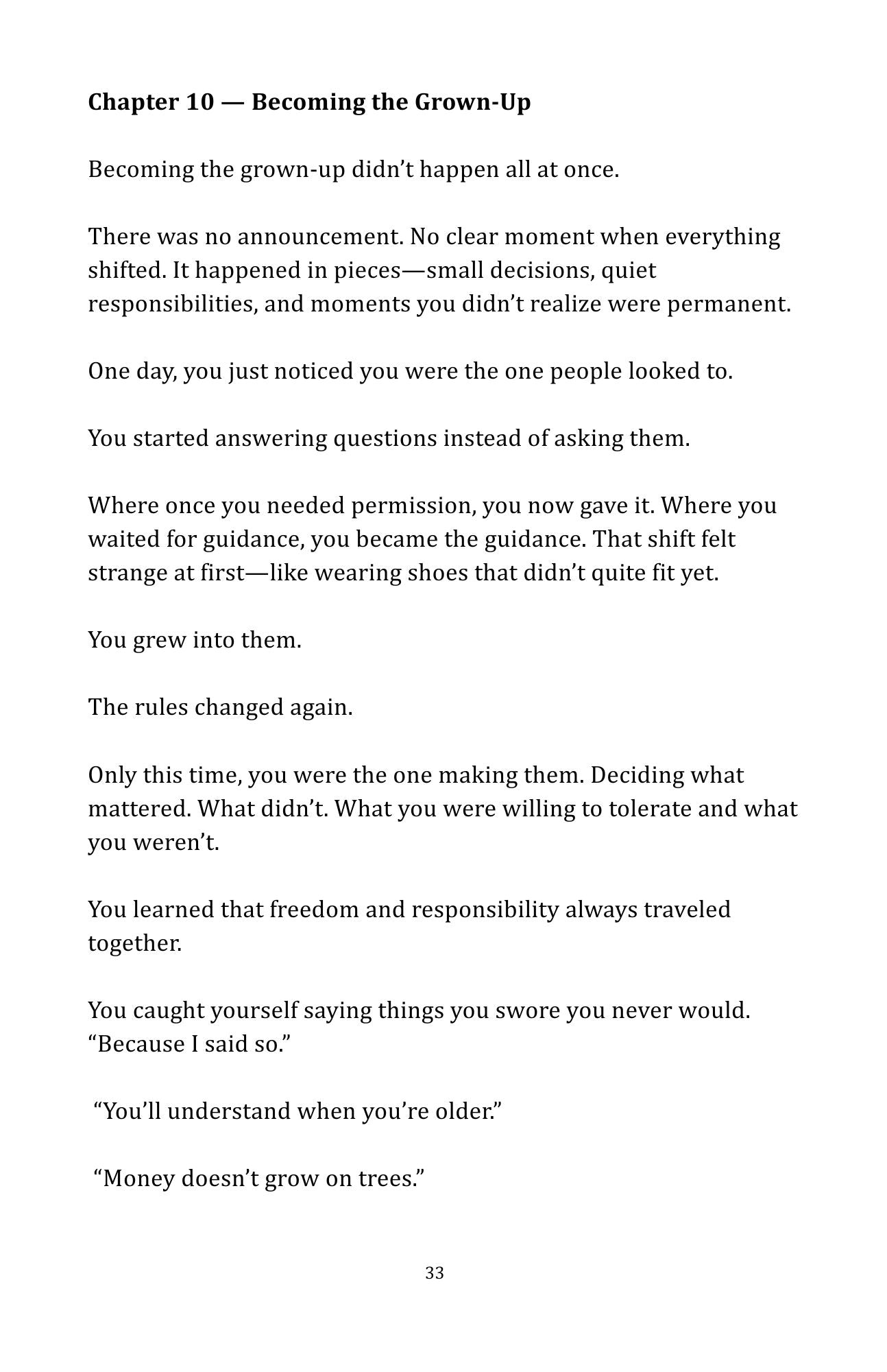 Before the Bills Came: A Memoir of Growing Up, Showing Up, and Remembering What Mattered